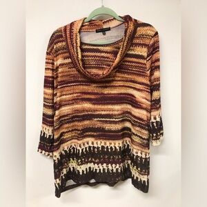 Women's 3/4 Sleeve Round Neck Rhinestone Long Top T Shirt Clothing Blouse Top